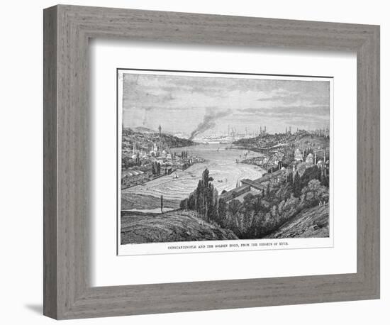 The Golden Horn Looking Eastwards from the Heights of Eyub-null-Framed Photographic Print