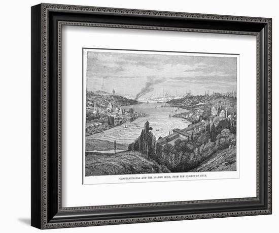 The Golden Horn Looking Eastwards from the Heights of Eyub-null-Framed Photographic Print