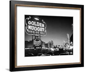 The Golden Nugget Gambling Hall Lighting Up Like a Candle-J. R. Eyerman-Framed Photographic Print