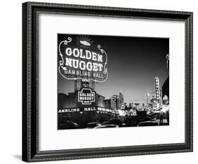The Golden Nugget Gambling Hall Lighting Up Like a Candle-J. R. Eyerman-Framed Photographic Print