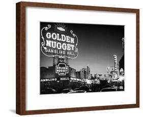 The Golden Nugget Gambling Hall Lighting Up Like a Candle-J. R. Eyerman-Framed Photographic Print
