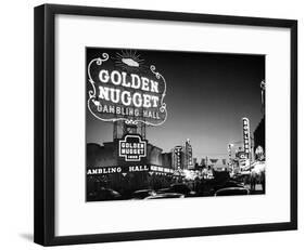 The Golden Nugget Gambling Hall Lighting Up Like a Candle-J. R. Eyerman-Framed Photographic Print