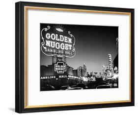 The Golden Nugget Gambling Hall Lighting Up Like a Candle-J. R. Eyerman-Framed Photographic Print