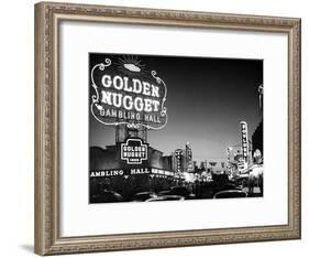 The Golden Nugget Gambling Hall Lighting Up Like a Candle-J. R. Eyerman-Framed Photographic Print