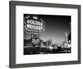 The Golden Nugget Gambling Hall Lighting Up Like a Candle-J. R. Eyerman-Framed Photographic Print