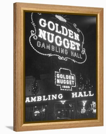 The Golden Nugget in Las Vegas Since 1905-Loomis Dean-Framed Premier Image Canvas