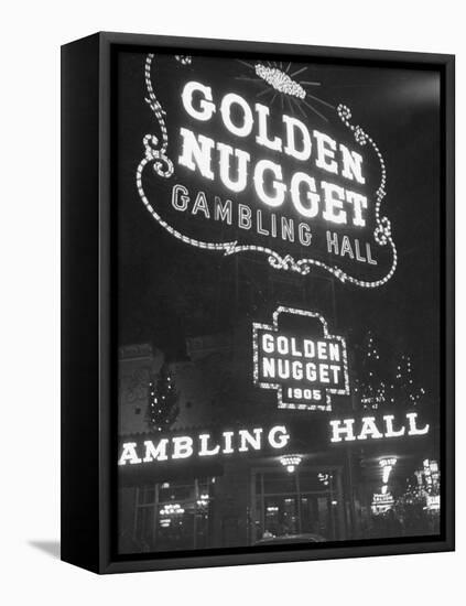 The Golden Nugget in Las Vegas Since 1905-Loomis Dean-Framed Premier Image Canvas