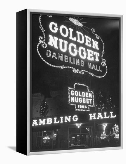 The Golden Nugget in Las Vegas Since 1905-Loomis Dean-Framed Premier Image Canvas