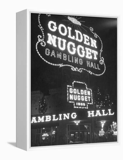 The Golden Nugget in Las Vegas Since 1905-Loomis Dean-Framed Premier Image Canvas