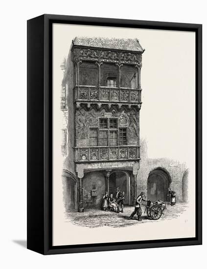 The Golden Roof Innsbruck, Austria, 19th Century-null-Framed Premier Image Canvas