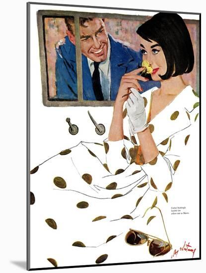 The Golden Rose - Saturday Evening Post "Leading Ladies", October 24, 1959 pg.23-Coby Whitmore-Mounted Giclee Print