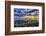 The golden setting sun reflects a gold glow on the beach at Pererenan Beach, Bali, Indonesia-Greg Johnston-Framed Photographic Print