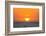 The golden setting sun reflects a gold glow on the beach at Pererenan Beach, Bali, Indonesia-Greg Johnston-Framed Photographic Print