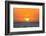 The golden setting sun reflects a gold glow on the beach at Pererenan Beach, Bali, Indonesia-Greg Johnston-Framed Photographic Print