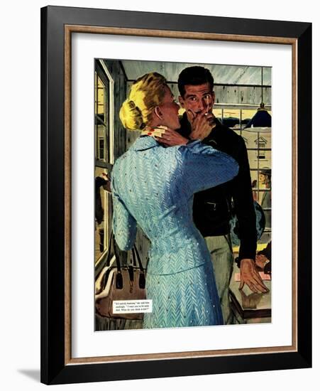 The Golden Shadow - Saturday Evening Post "Men at the Top", March 2, 1957 pg.20-Mac Conner-Framed Giclee Print