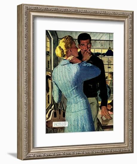 The Golden Shadow - Saturday Evening Post "Men at the Top", March 2, 1957 pg.20-Mac Conner-Framed Giclee Print