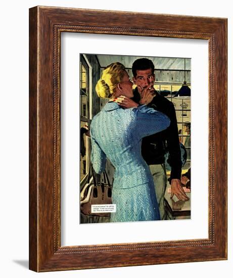 The Golden Shadow - Saturday Evening Post "Men at the Top", March 2, 1957 pg.20-Mac Conner-Framed Giclee Print