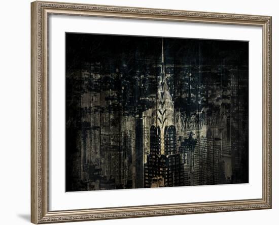 The Golden Skyline-Jace Grey-Framed Photo