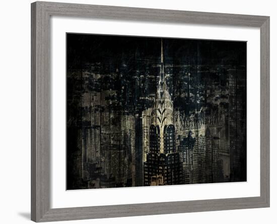 The Golden Skyline-Jace Grey-Framed Photo