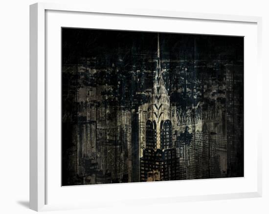 The Golden Skyline-Jace Grey-Framed Photo