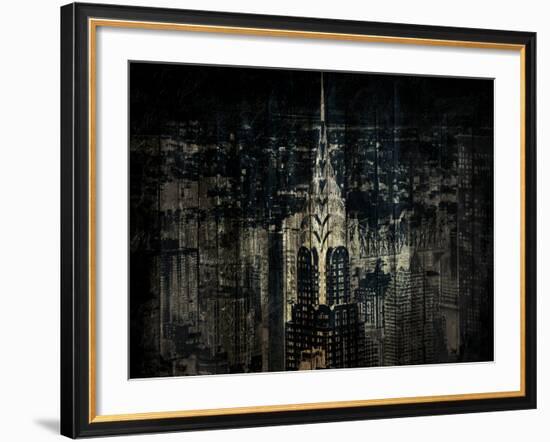 The Golden Skyline-Jace Grey-Framed Photo