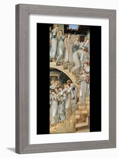 The Golden Stairs-Edward Burne-Jones-Framed Art Print