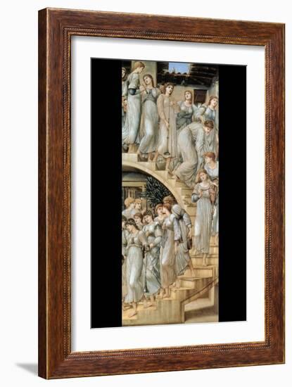 The Golden Stairs-Edward Burne-Jones-Framed Art Print