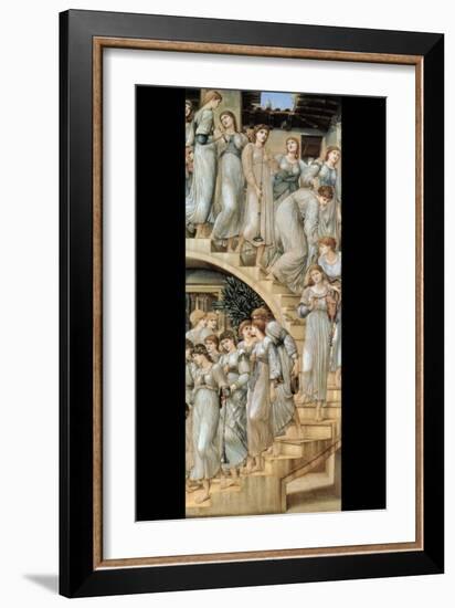 The Golden Stairs-Edward Burne-Jones-Framed Art Print