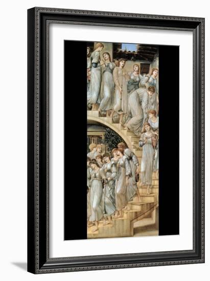 The Golden Stairs-Edward Burne-Jones-Framed Art Print