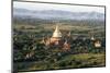 The Golden Stupa of Dhammayazika Pagoda Amongst Some Other Terracotta Buddhist Temples in Bagan-Annie Owen-Mounted Photographic Print