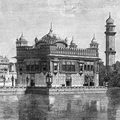 'The Golden Temple and the Lake of Immortality at Amritsar, India, 1895