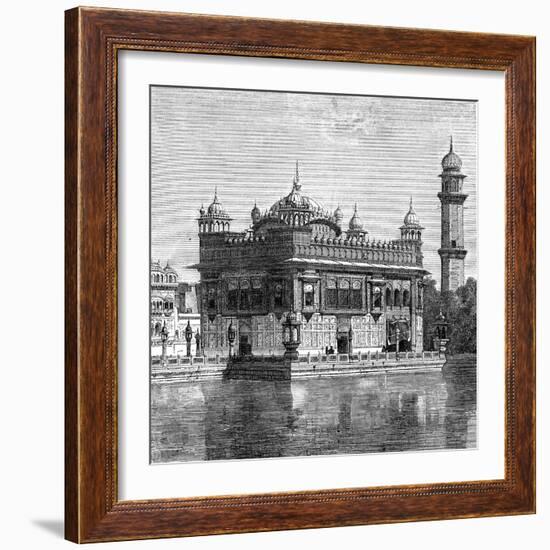 The Golden Temple and the Lake of Immortality at Amritsar, India, 1895-null-Framed Giclee Print