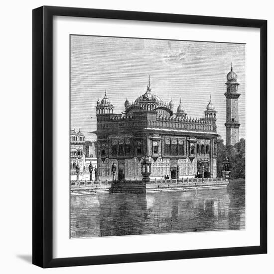 The Golden Temple and the Lake of Immortality at Amritsar, India, 1895-null-Framed Giclee Print