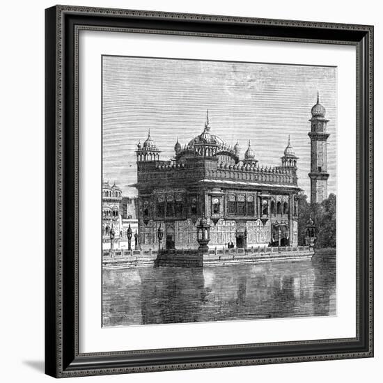 The Golden Temple and the Lake of Immortality at Amritsar, India, 1895-null-Framed Giclee Print