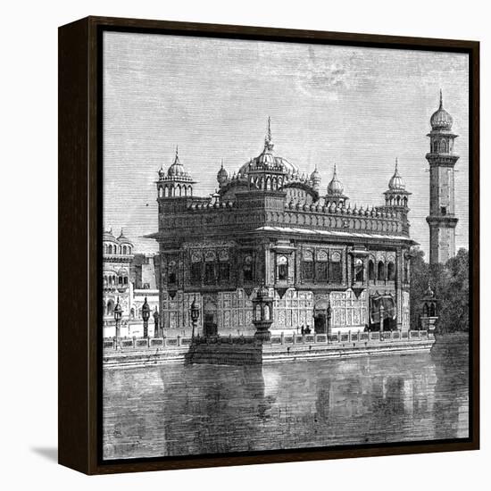 The Golden Temple and the Lake of Immortality at Amritsar, India, 1895-null-Framed Premier Image Canvas