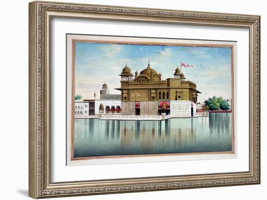 The Golden Temple at Amritsar, from 'The Kingdom of the Punjab, its Rulers and Chiefs, Volume I',…-null-Framed Giclee Print