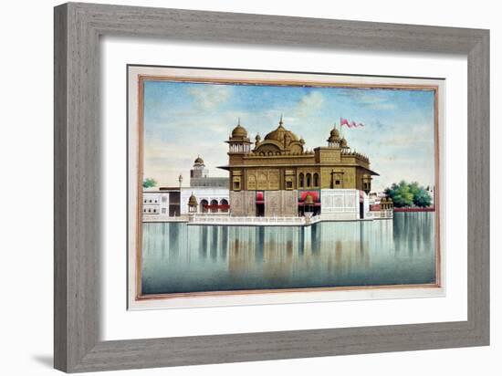 The Golden Temple at Amritsar, from 'The Kingdom of the Punjab, its Rulers and Chiefs, Volume I',…-null-Framed Giclee Print