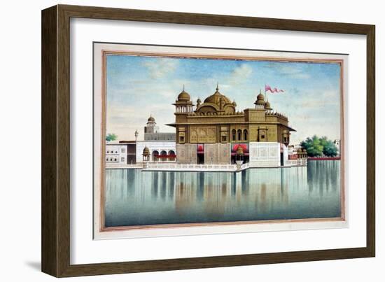 The Golden Temple at Amritsar, from 'The Kingdom of the Punjab, its Rulers and Chiefs, Volume I',…-null-Framed Giclee Print