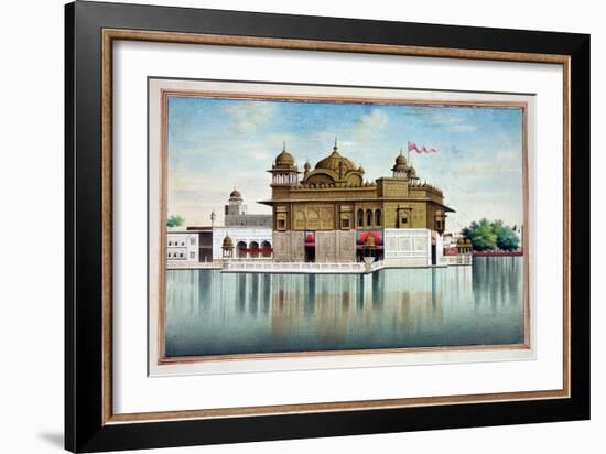 The Golden Temple at Amritsar, from 'The Kingdom of the Punjab, its Rulers and Chiefs, Volume I',…-null-Framed Giclee Print