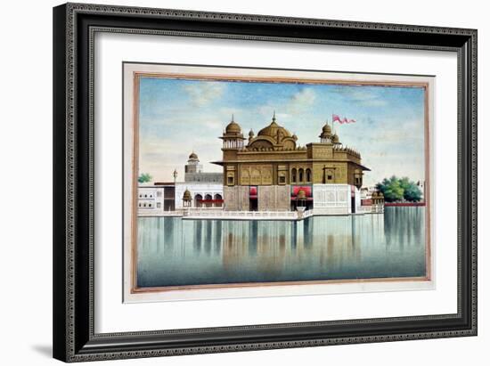 The Golden Temple at Amritsar, from 'The Kingdom of the Punjab, its Rulers and Chiefs, Volume I',…-null-Framed Giclee Print