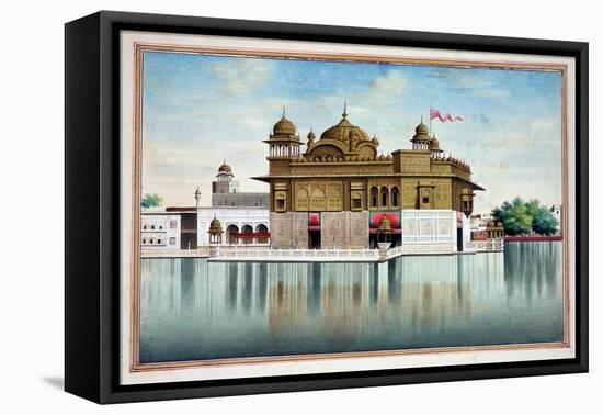The Golden Temple at Amritsar, from 'The Kingdom of the Punjab, its Rulers and Chiefs, Volume I',…-null-Framed Premier Image Canvas
