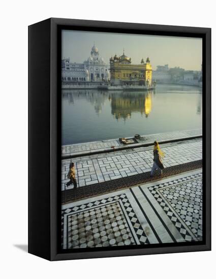 The Golden Temple, Holiest Shrine in the Sikh Religion, Amritsar, Punjab, India-John Henry Claude Wilson-Framed Premier Image Canvas