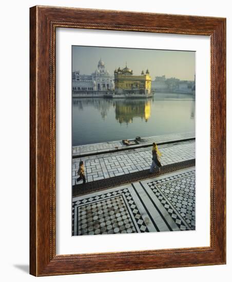 The Golden Temple, Holiest Shrine in the Sikh Religion, Amritsar, Punjab, India-John Henry Claude Wilson-Framed Photographic Print