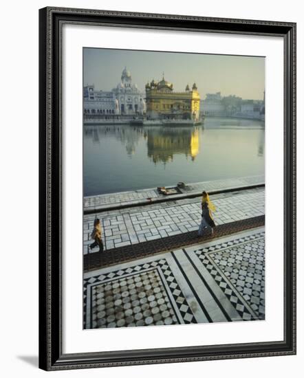 The Golden Temple, Holiest Shrine in the Sikh Religion, Amritsar, Punjab, India-John Henry Claude Wilson-Framed Photographic Print