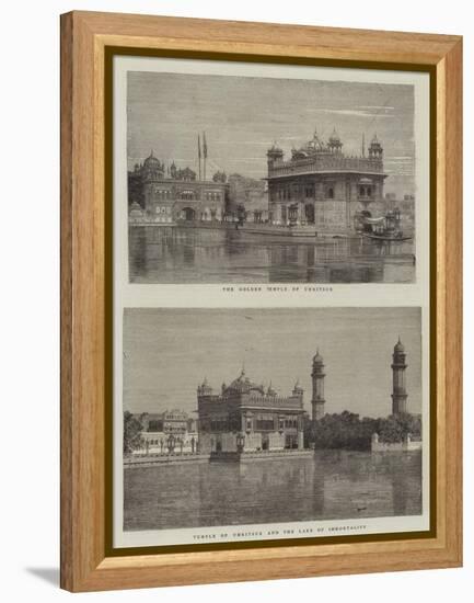 The Golden Temple of Umritsur-null-Framed Premier Image Canvas
