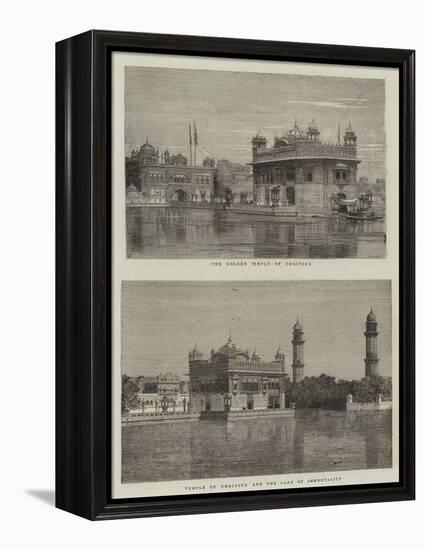 The Golden Temple of Umritsur-null-Framed Premier Image Canvas