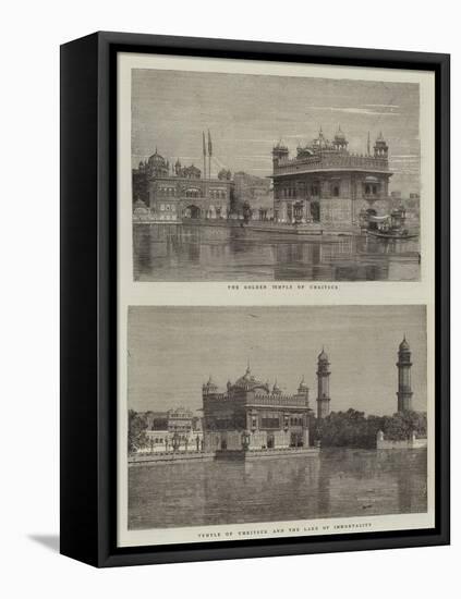 The Golden Temple of Umritsur-null-Framed Premier Image Canvas