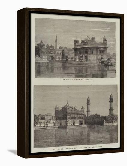 The Golden Temple of Umritsur-null-Framed Premier Image Canvas