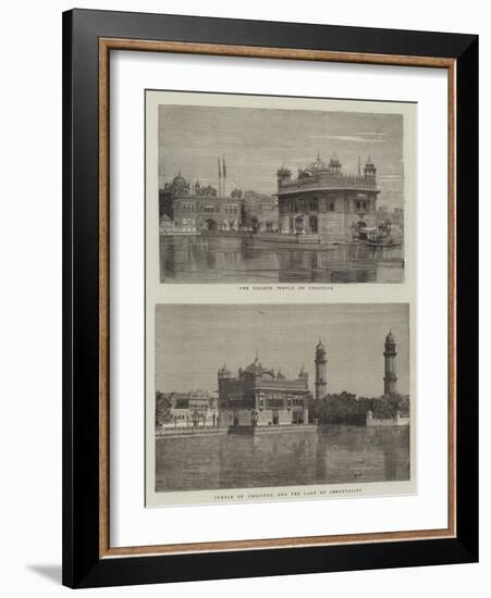 The Golden Temple of Umritsur-null-Framed Giclee Print