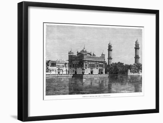The Golden Temple Viewed across the Lake of Immortality-null-Framed Art Print